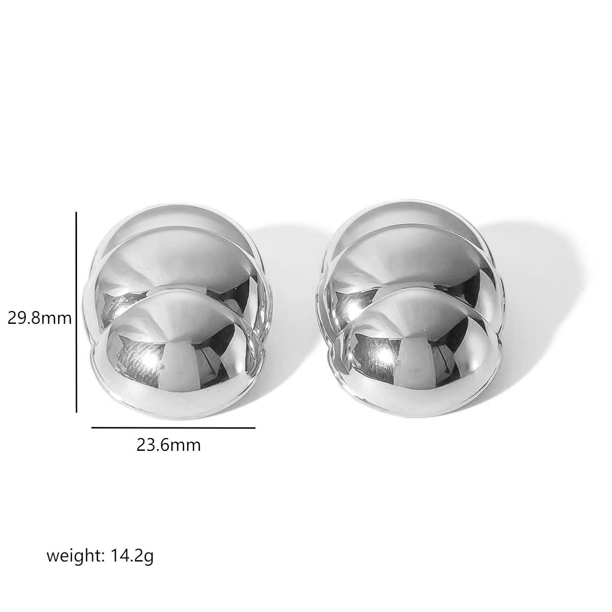 

Exclusive for 18k gold stainless steel stud earrings, atmospheric high-end titanium steel earrings, women s style jewelry fashion 18k gold