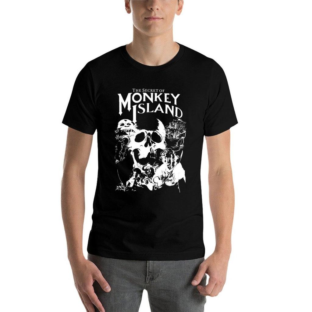 The Secret of Monkey Island T-Shirt T Shirt for Man 100 Percent Cotton T Shirts with Prints G Man T Shirts for Men T-Shirt