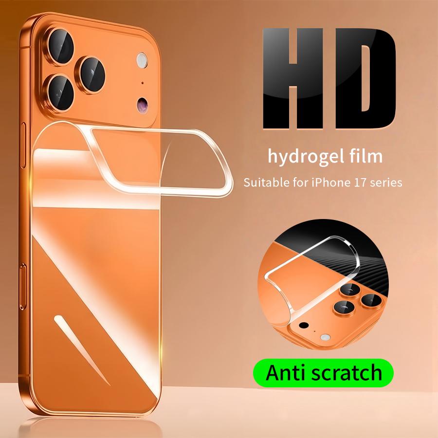 For iPhone Air 18 17 16 16e 15 Pro Max 14 Plus 13 12 mini 11 Pro Max X XS Max XR Back Soft Hydrogel Film Screen Protector