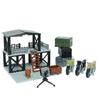 WK2 Militärbasis Moc Sentinel Turm Wachturm Gefängniskäfig Gebäude Modell Militärspielzeug Waffen Baustein DIY Junge Kind Geschenk