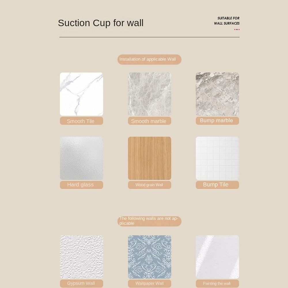 Starke Tragfähigkeit Saugnapf Pantoffelständer Wandmontierter Pantoffelhaken Flur