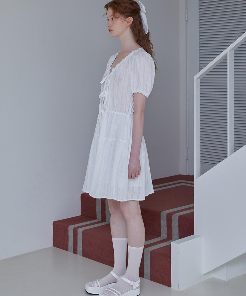 SSEMI Three Ribbon Dress(Wt)