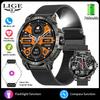 Steel 1.85" Bluetooth Call Smart Watch Men Sports Fitness Tracker Watches Outdoor LED Flashlight Compass Smartwatch 760mAh