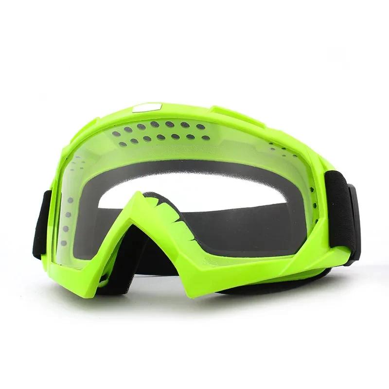 Transparent Skiing Goggles Windproof Motorcycle Goggles Cycling Sunglasses HD Anti-Fog Snow Goggle Outdoor Sports Ski Glasses