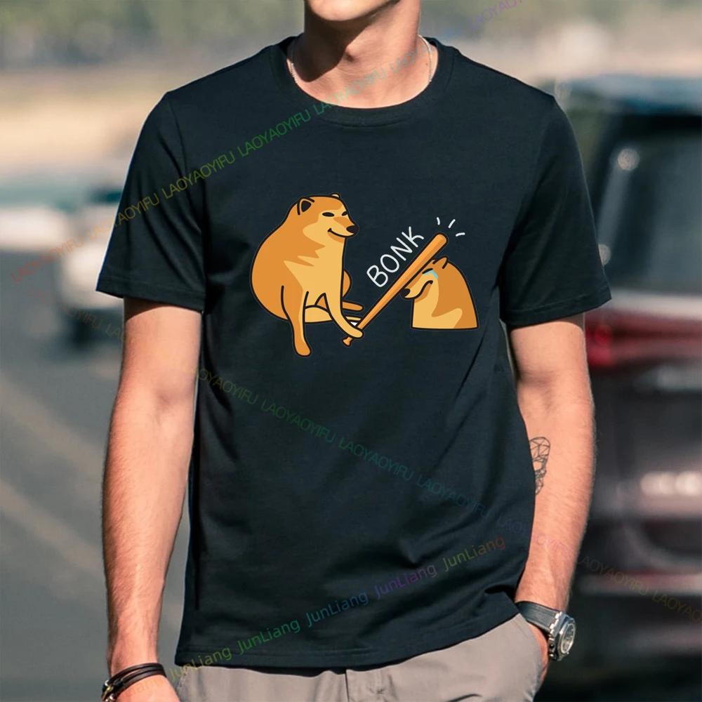 Cheems Dog Short Sleeve Tee OK Boomer Oversized Tshirt Unisex Funny Gifts Mens Clothing Tops Harajuku Top Women Mens Clothes