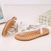 Gold Sandals Women Gladiator Sandals Rhinestones Shoes Woman Flat Sandals Beach