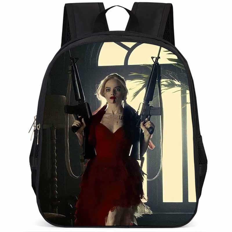 Spacious 15 Inch Harley Quinn Backpack Large Capacity Lightweight Oxford Fabric