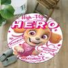 1pc Paw23 Carpet, Round Rug, Comfortable, Suitable for Entryways, Living Rooms, Office, And Bedrooms, Christmas Decoration
