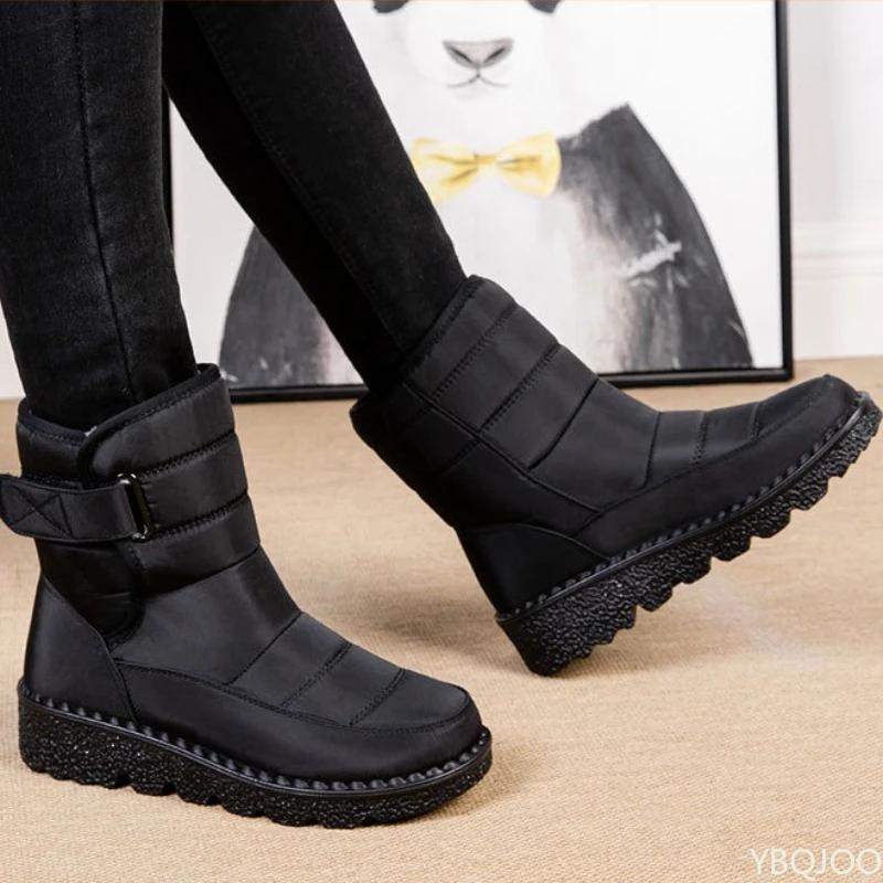 New Warm Fashionable Versatile Women's Snow Boots Waterproof Thick Cotton Shoes Casual Comfortable Women's Boots