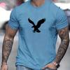 Fashion Men's T-Shirt 3d Eagles Printed Men's Tops Casual Street Short Sleeve Summer O-Neck T-Shirt For Men's Oversized Clothing