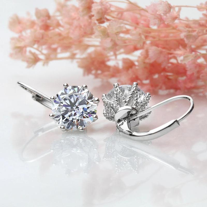 

Huitan Роскошные серьги-подвески с кубическим цирконием-солитером для женщин Простые и элегантные женские аксессуары Модные универсальные украшения