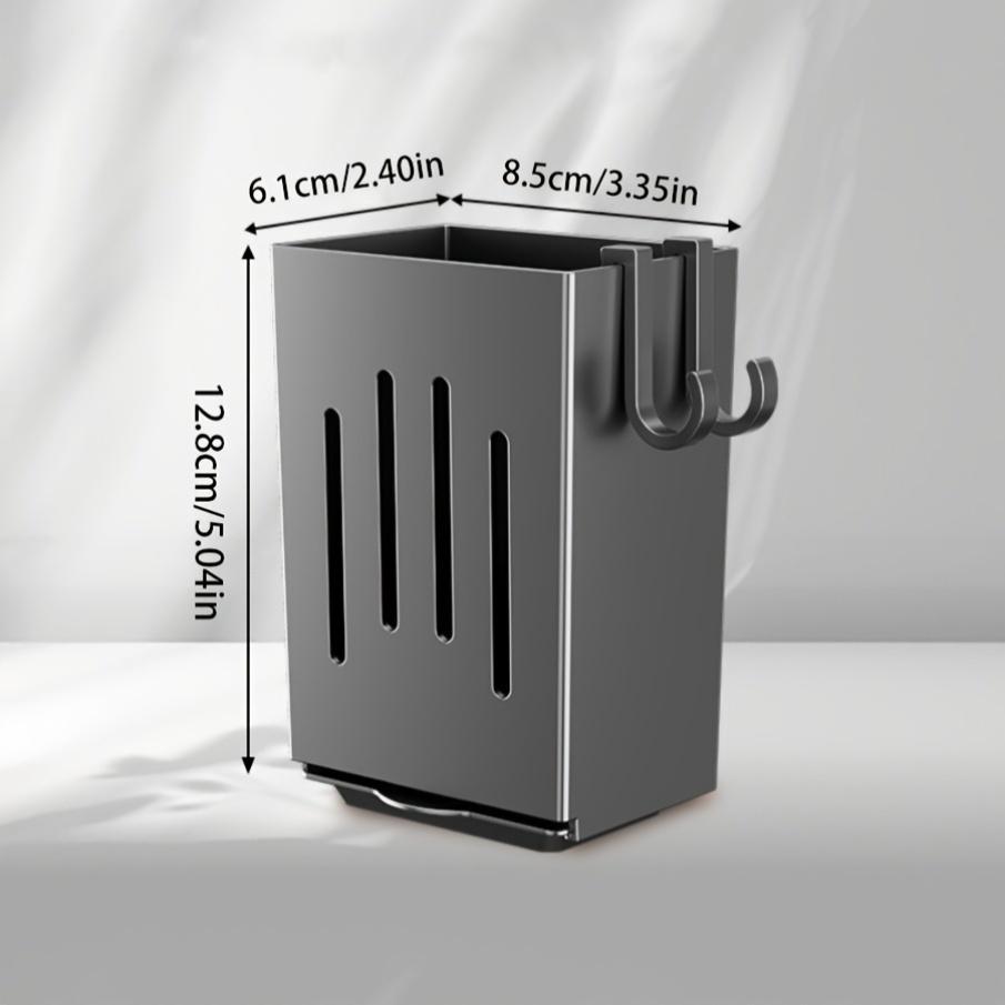 Kitchen Chopsticks Holder Multifunctional Hanging Utensil Drying Rack Hooks No Drilling Wall Mounted Spoon Fork Holders