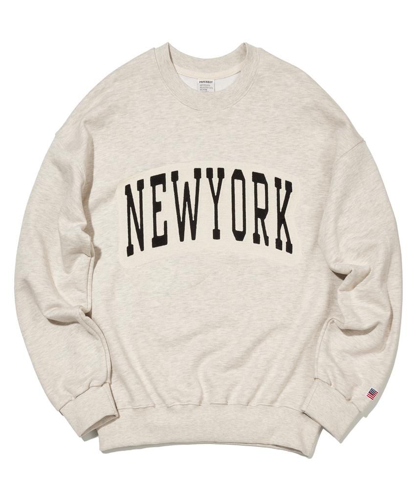 PAPERBOY Chain New York Sweatshirt - Oatmeal