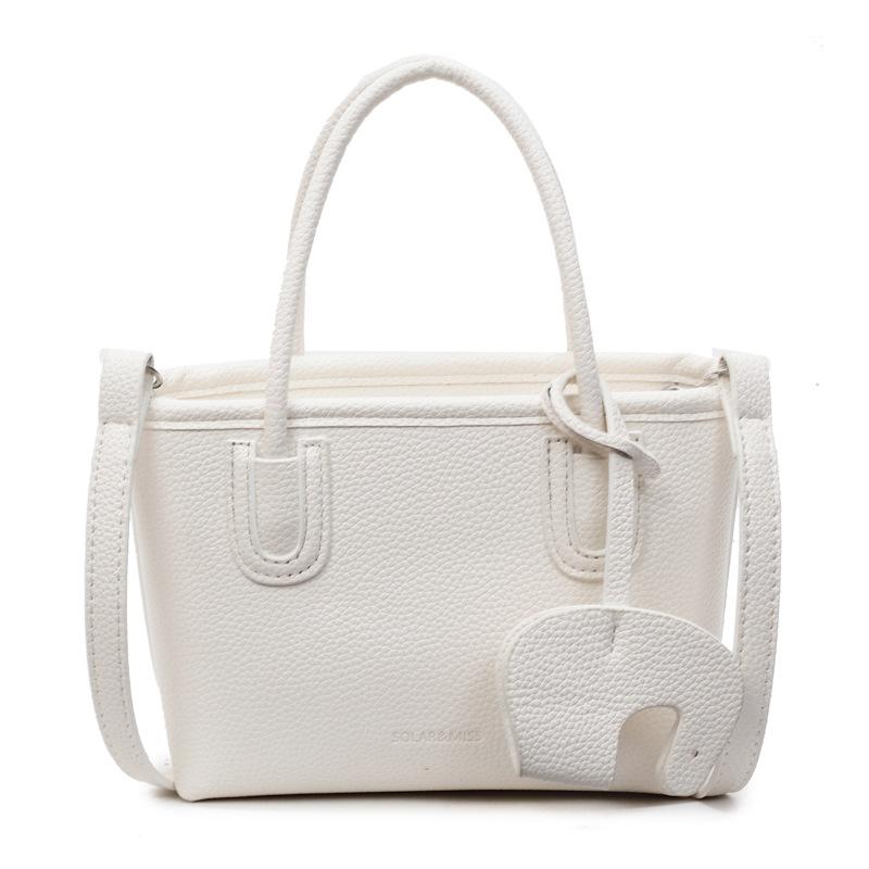 Hot-selling High-quality Simple Lychee Pattern Portable Bucket Bag Women's Casual Versatile Commuter Shoulder Messenger Bag