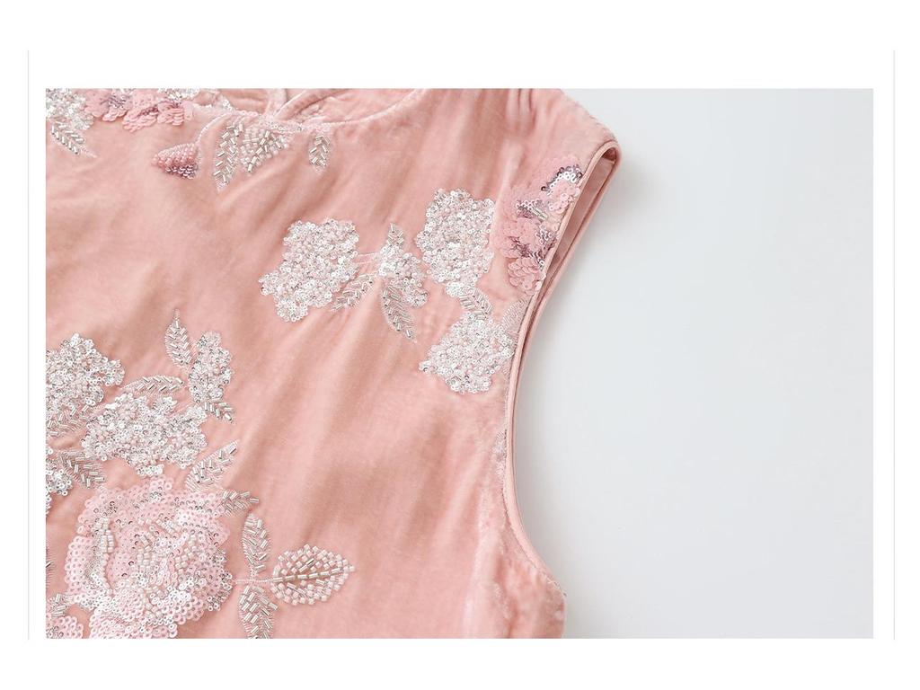Elegantes chinesisches Retro-Westen- und Rock-Set mit Knöpfen und Jacquard P0124