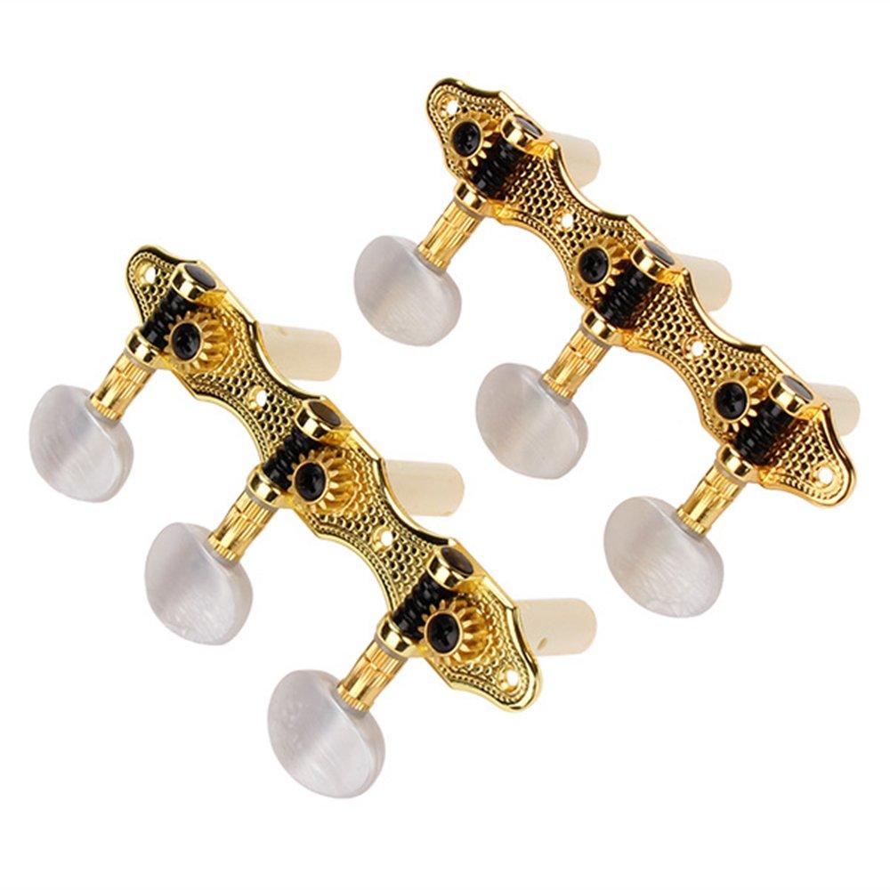 Yibuy 3L 3R Zlaté kytarové mechaniky, Rotomatické ladicí knoflíky pro kytaru