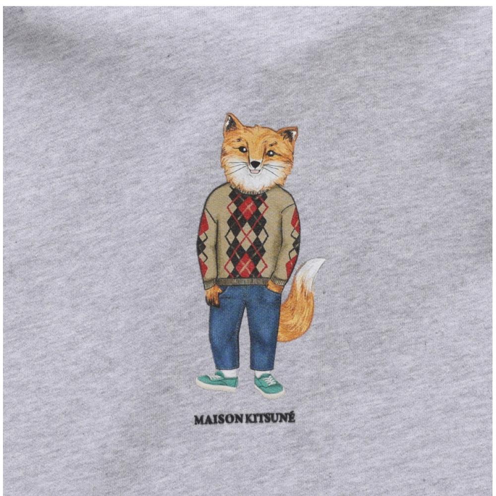 MaiSon KitSune Lm00304km0001 H120 DreSSed Fox Print Men S Hoodie