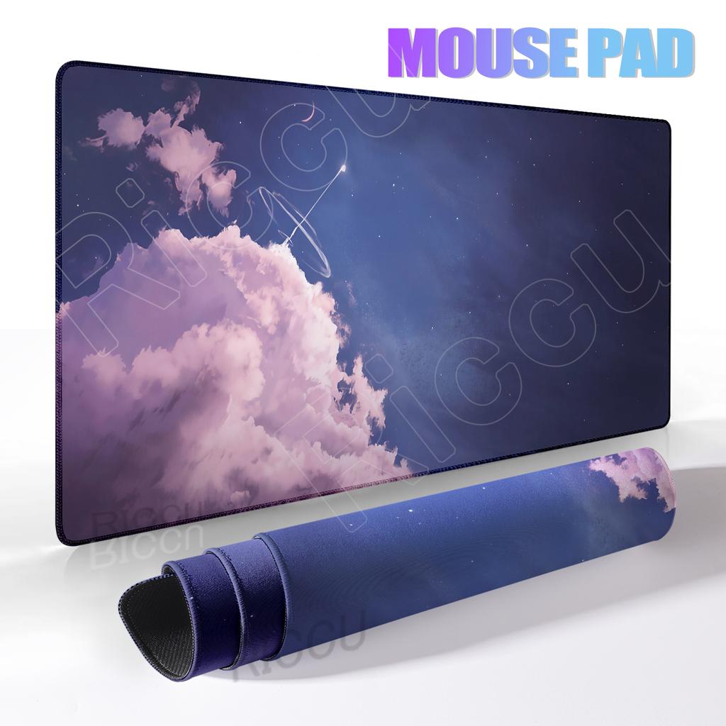 Escaping puffy clouds Sky Desk Mat Offices Accessories Cloud Aesthetics Large Mousepad Rubber Office PC Pad Extended Mouse Mat
