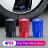 4PCS Aluminum Alloy Car Tire Valve Cap Dustproof Cover For Opel Corsa D Astra Mokka Adam Vectra H G J Antara Zafira car sticker