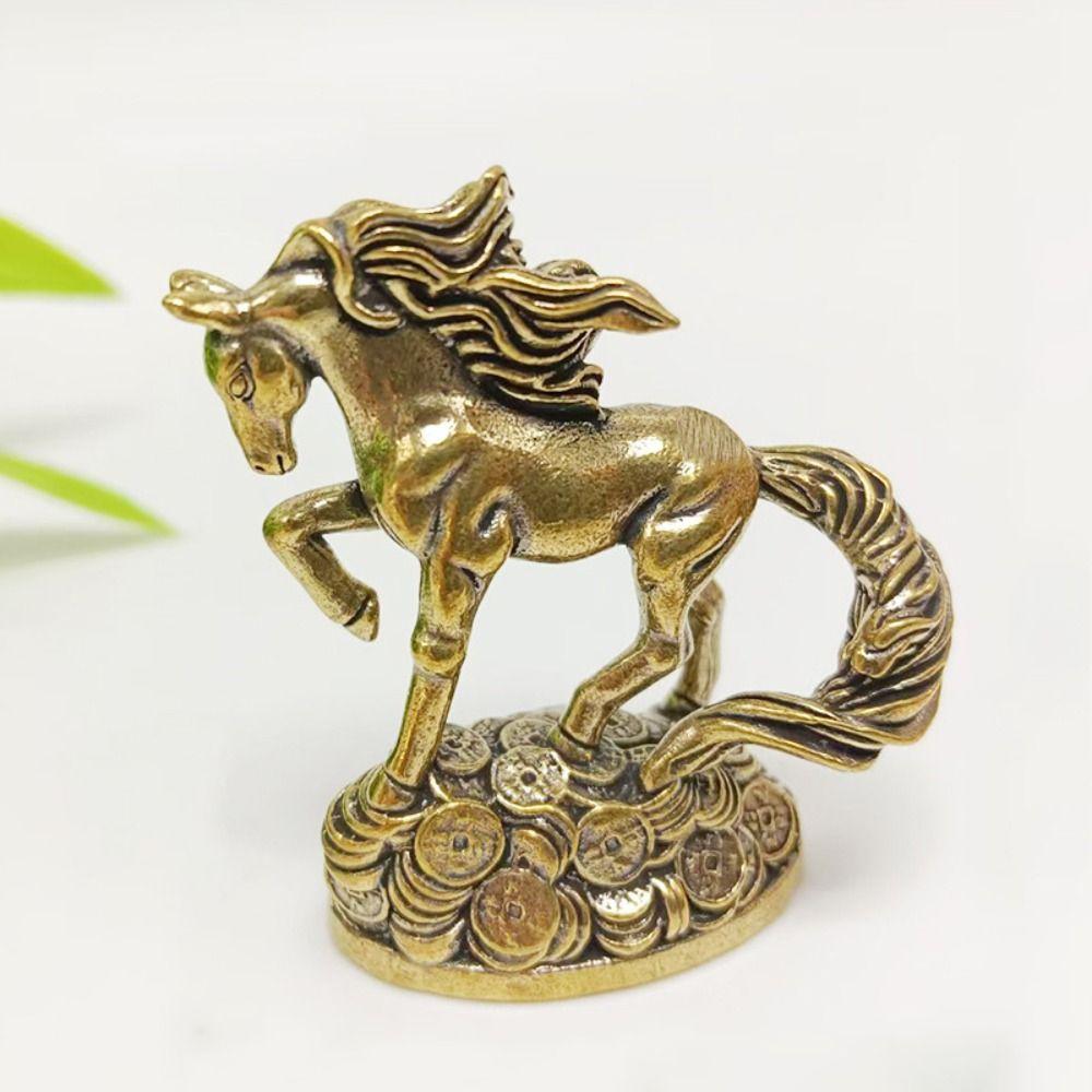 Pferdeornamente im chinesischen Stil Mini-Tierkreis-Pferdefiguren Frühlingsfest