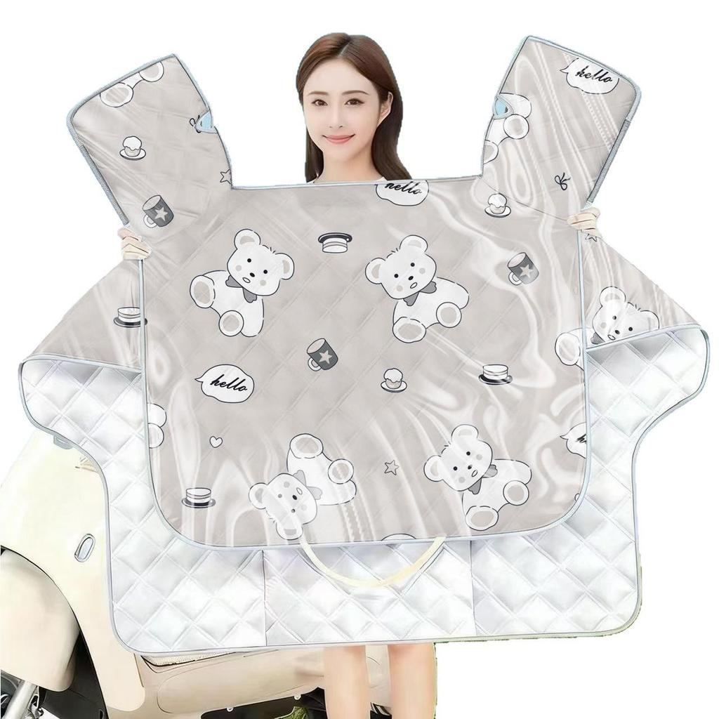 Electric Vehicle Windshield Cover: Sun, Wind & Rain Protection, Tempered Film, Fully Waterproof