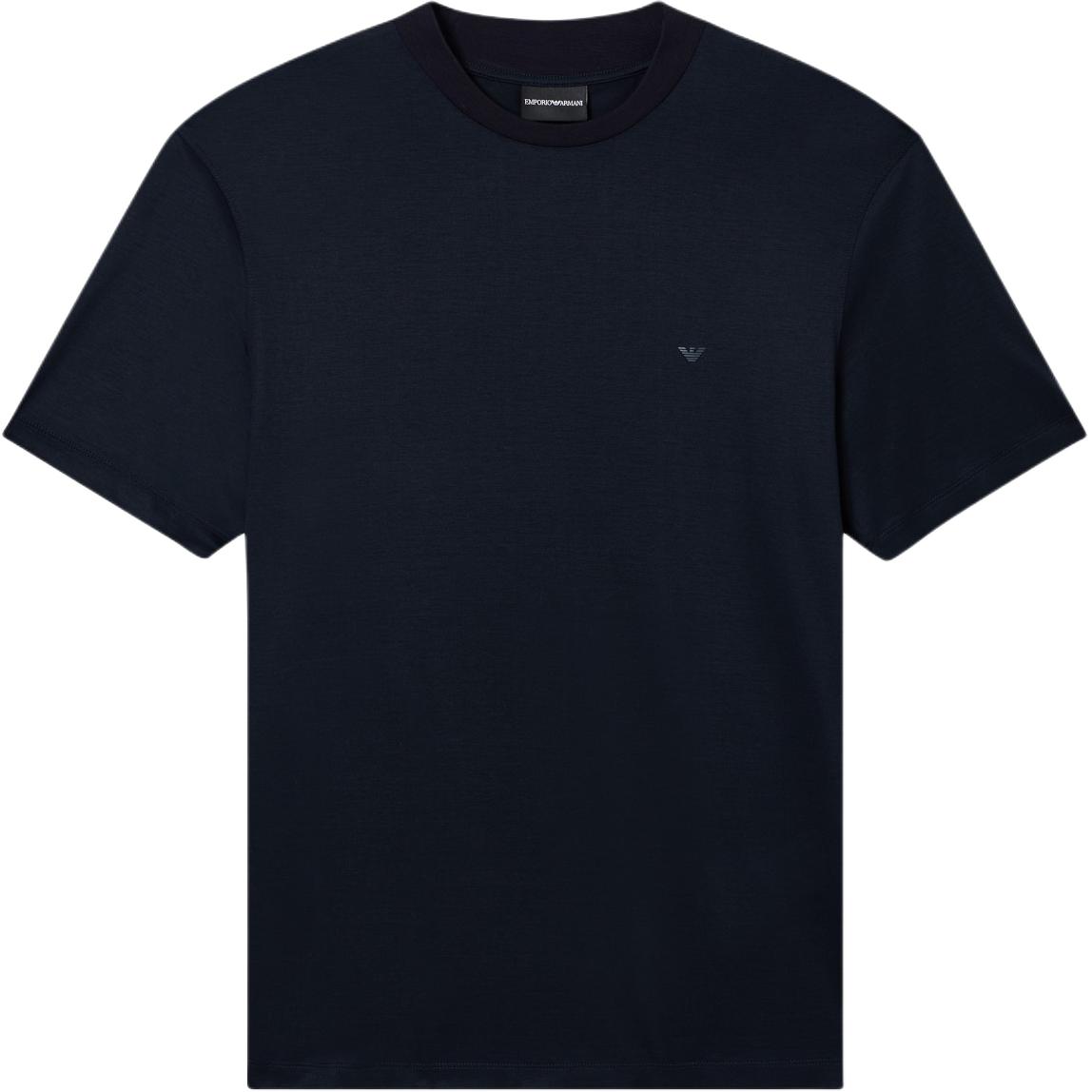Emporio Armani Basic Cotton Lyocell Knit T-Shirt Men tops EM005491-AF24839-UB118 S