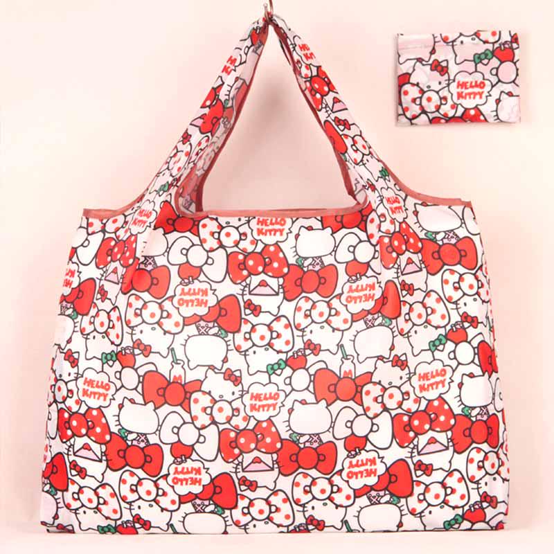 Sebzeleri Geri Dönüştürün Yeniden Kullanılabilir Meyveler Omuz Çantası Alışveriş Saklama Çantaları Alışveriş Çantası Katlanabilir Karikatür Tote El Çantası 55x62cm Katlama Tedarik