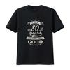 Mens It Took Me 80 Years To Look Good 80th Birthday S Him Her T Shirt Black Vintage Washed Comfortable Versatile Homme Soft