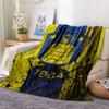 Brøndby IF  Print Flannel Blanket, High Quality Comfortable for All Seasons, Home Decor, Warmth and Comfort