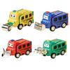 Double Sided Transformer Car Toys Pull-back Truck Model Flips Variety Inertia Car  Kids