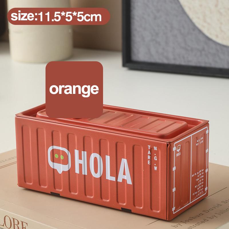 Neuer Container Mini Eisenbox Kleine Container Modell Aufbewahrungsbox Kreatives Desktop Ornament Aufbewahrungsregal Multifunktionale Metallbox