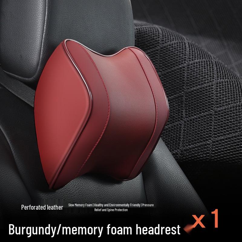 

Pikayu Memory Foam Car Neck & Lumbar Support Pillow 1 Headrest вино красного