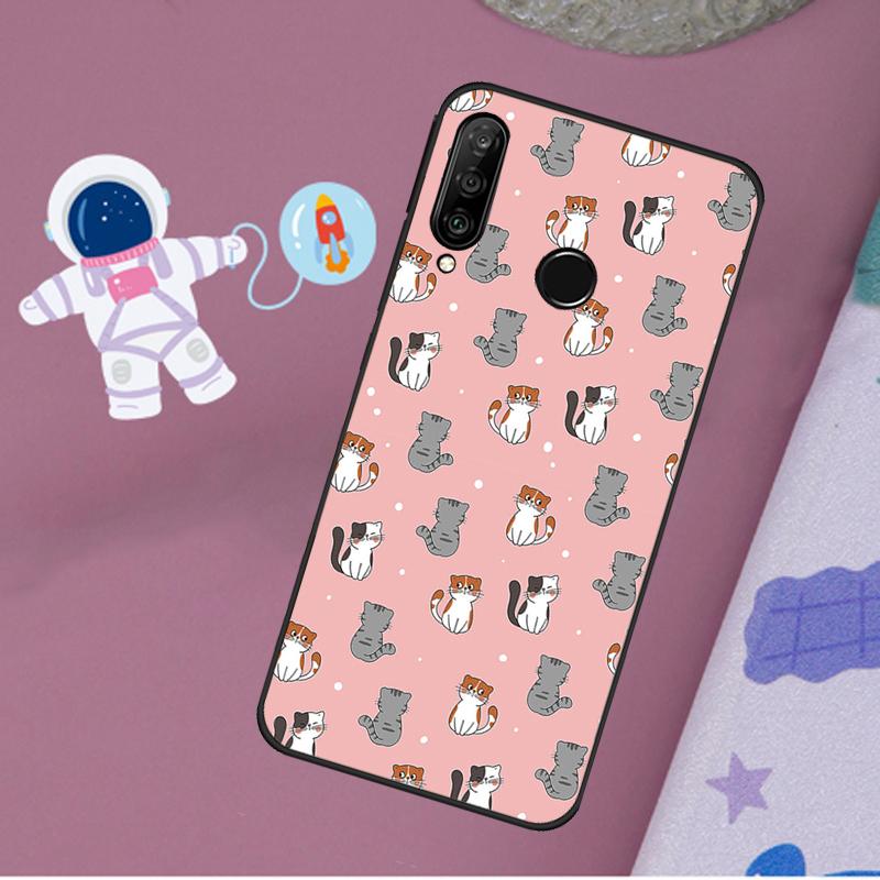 Funny Cat Collage For Huawei Nova 12s 12i 11i 8i Y73 Y72 Y61 Y91 Y90 Y70 Y60 9 10 SE P30 P40 Lite P60 Pro Case