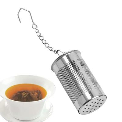 304 Stainless Steel Tea Strainers Set Extra Fine Mesh Tea Infuser For Loose Tea - Updated Slim Threaded Lid For Black Tea
