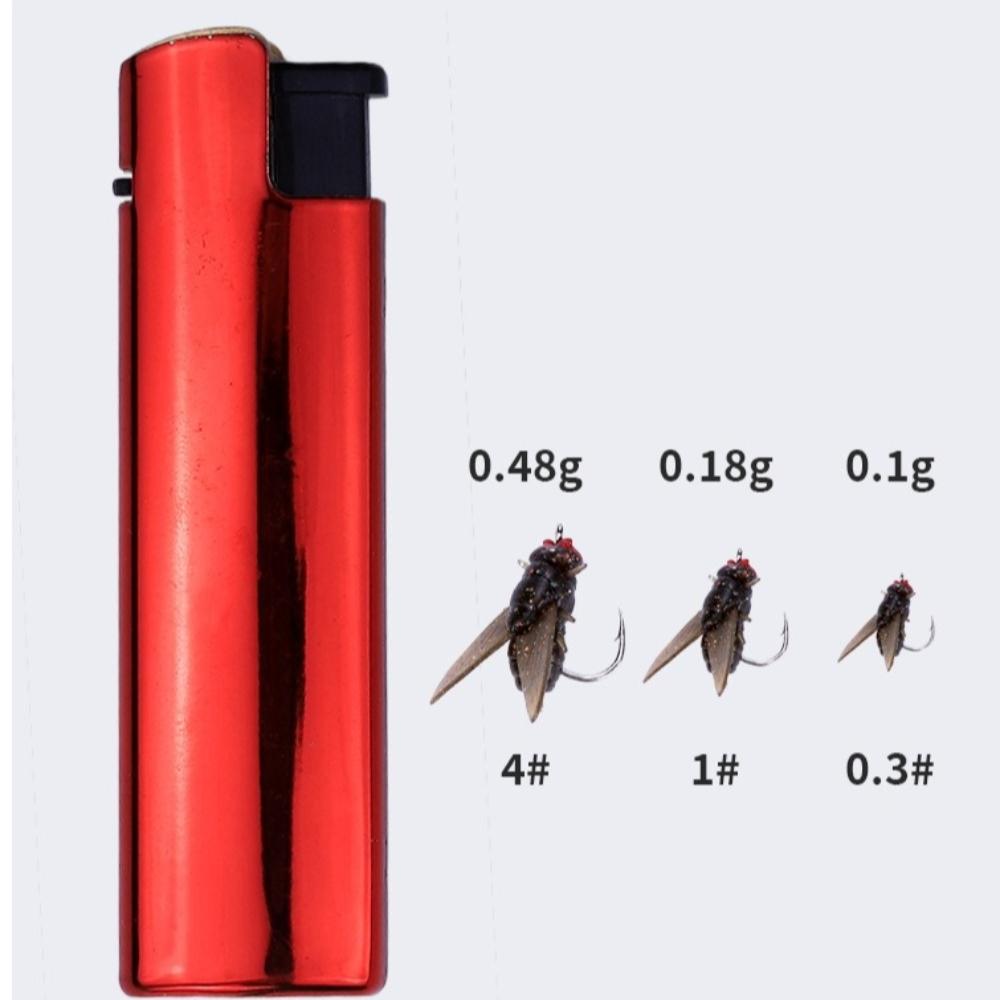 20PCS PVC Trout Jigs Spinner Swim Baits Flies Insects Lures New Flies Tackle