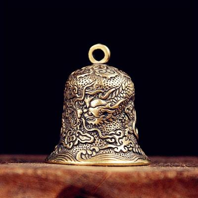 1 buc. Clopoțel Antic din Alamă Vintage Clopoței din Alamă Antică Clopoțel Dragon Breloc Mic din Alamă Alamă pentru Mașină Ornament Bijuterii Ornamente pentru Casă Breloc Pandantiv pentru Bărbați
