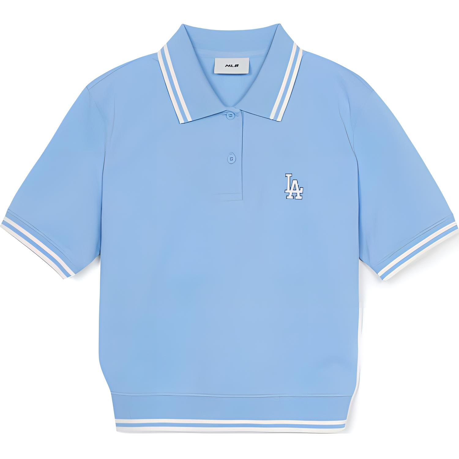 

New MLB Polo Shirts Women s Blue 3FPQB0253-07SBS XS