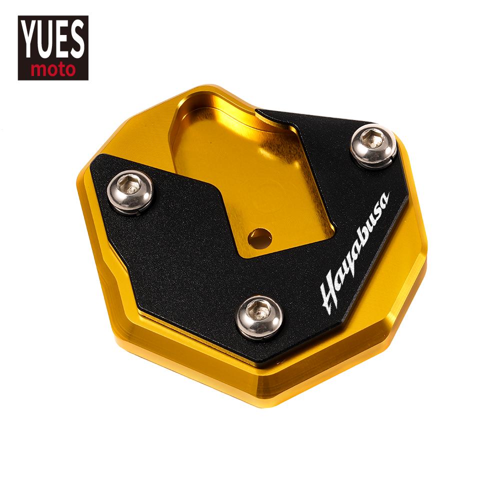 Motorcycle Accessories CNC Kickstand Side Stand Enlarge Extension For SUZUKI HAYABUSA GSX1300R GSX R 1300 2007-