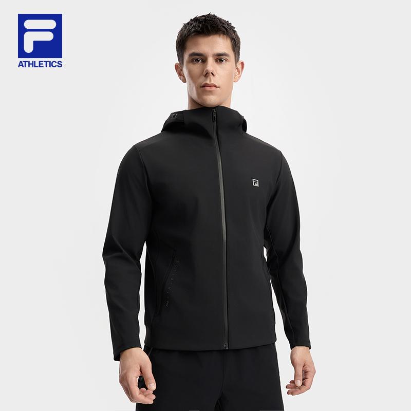 Fila Fitness Series Trendy Versatile Windproof Warm Pocket Loose Hooded Jacket Men Jackets A11M531503F-BK