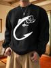 Men's Round-Neck Long-Sleeved Sweatshirt, Suitable for Daily Wear, Multicolor Sweatshirts, Lightweight Sweatshirts, Outerwear for Winter Seasons