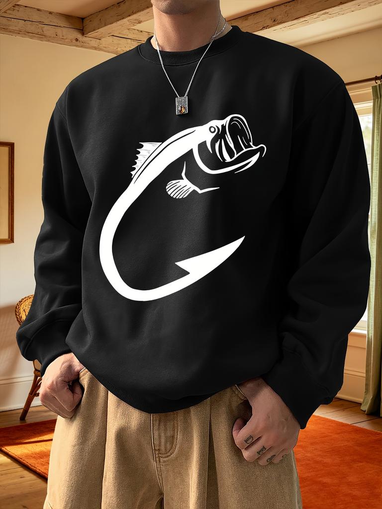 Men's Round-Neck Long-Sleeved Sweatshirt, Suitable for Daily Wear, Multicolor Sweatshirts, Lightweight Sweatshirts, Outerwear for Winter Seasons