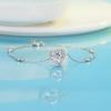Fan Qi Cupronickel Starry Series Heart Zircon Bracelet: Niche Design Jewelry Gift for Girlfriend