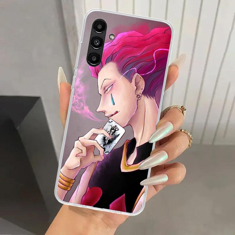 Custodia per telefono Hunter HXH Hisoka per Samsung Galaxy A17 A16 A37 A26 A36 A57 A56 A15 A25 A35 A55 A14 A24 A34 A54 A13 A23 A33 A53 Gala