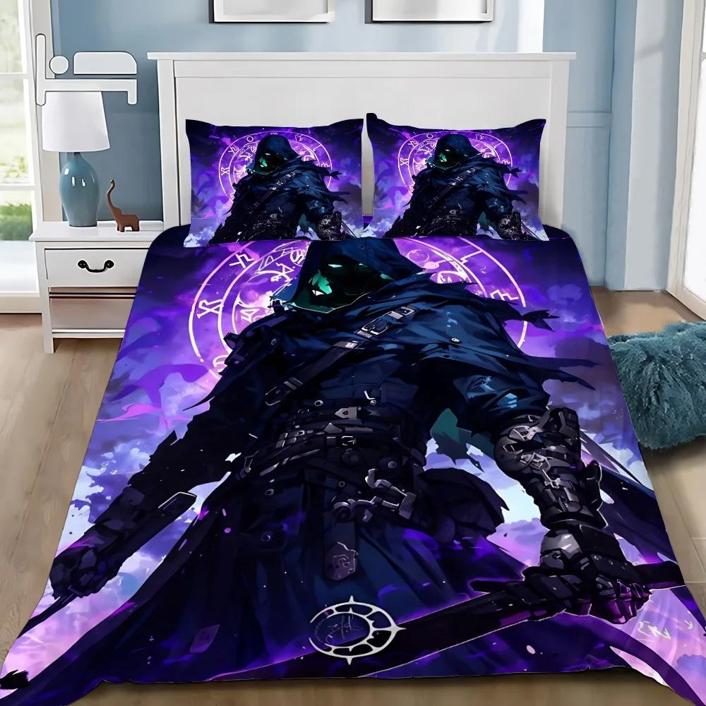 World of Warcraft Bedding Set Soft Comforter Cover With 1/2pcs Pillow Shams For Kids Adults Microfiber Games WOW Quilt Cover