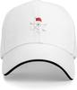 Christmas Puzzle Snowflake Man Baseball Cap Embroidered Polyester Adjustable Summer Outdoor Hat