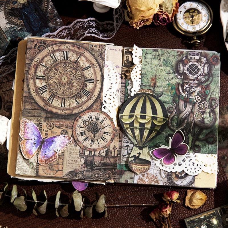 20 Sheets Aesthetic Decorative Paper for Scrapbook Journal Planner Photo Album Phone Case Scrapbooking Decoration Supply