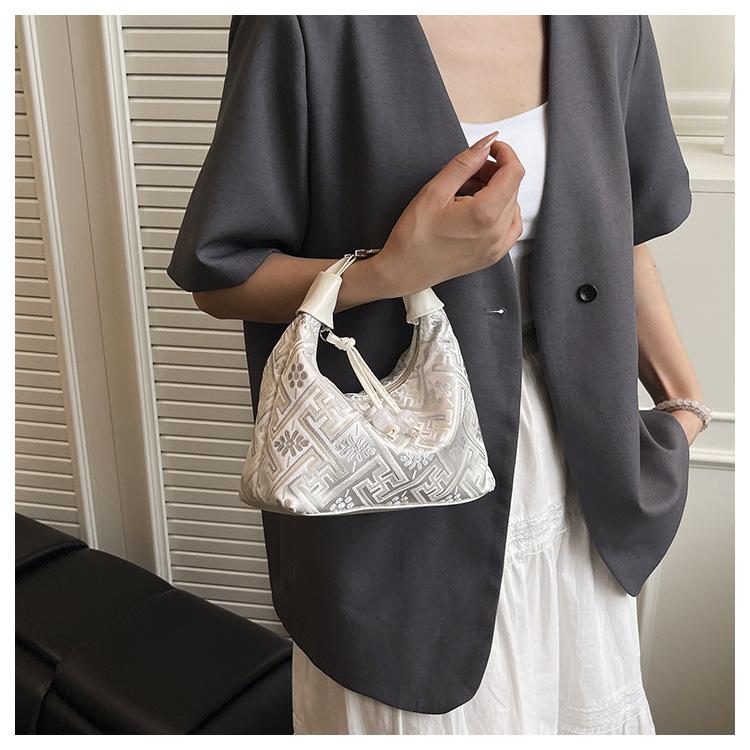 New Chinese Style Bucket Bag Fashionable Crossbody Shoulder Purse for Women CLE