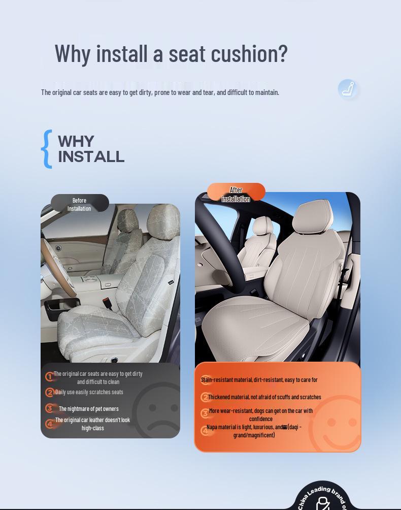 Lantu FREE+ Universal 25-Model Breathable All-Season Car Seat Cushion