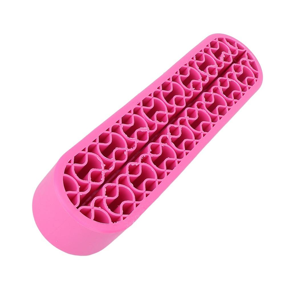 Multi-Grid Partition Silicone Makeup Brush Holder  Storage For Tweezers And Small Beauty Gadgets