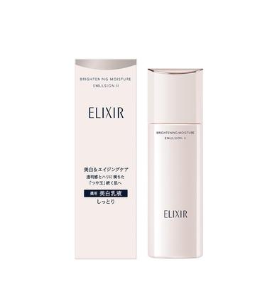SHISEIDO Elixir Brightening Emulsion emulsione illuminante e idratante, 130 ml. - Tipo II: morbido, per pelle normale